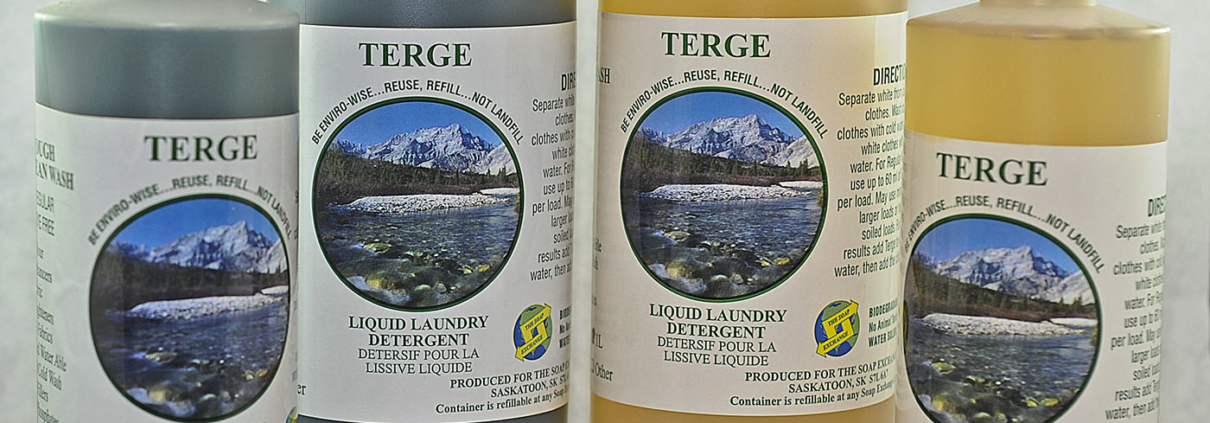 Terge unscented liquid laundry soap